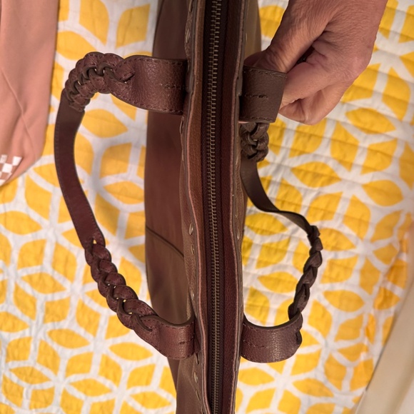 Frye Soraya Leather Tote, Brown - Picture 8 of 8